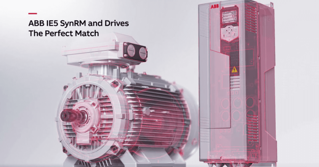 ABB IE5 ultra-premium SynRM motor – high-efficiency, ultra-premium SynRM motor designed for optimal performance and energy savings. Explore ABB IE5 SynRM motors for superior reliability and sustainability.